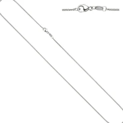 1,2mm Kette Rundpanzerkette aus 950 Platin Halsschmuck, 45cm