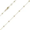 3mm Kügelchen Ankerkette Halskette Kette Collier aus 585 Gold Gelbgold 42-45cm