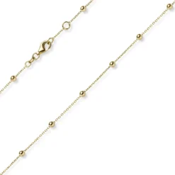 3mm Kügelchen Ankerkette Halskette Kette Collier aus 585 Gold Gelbgold 42-45cm