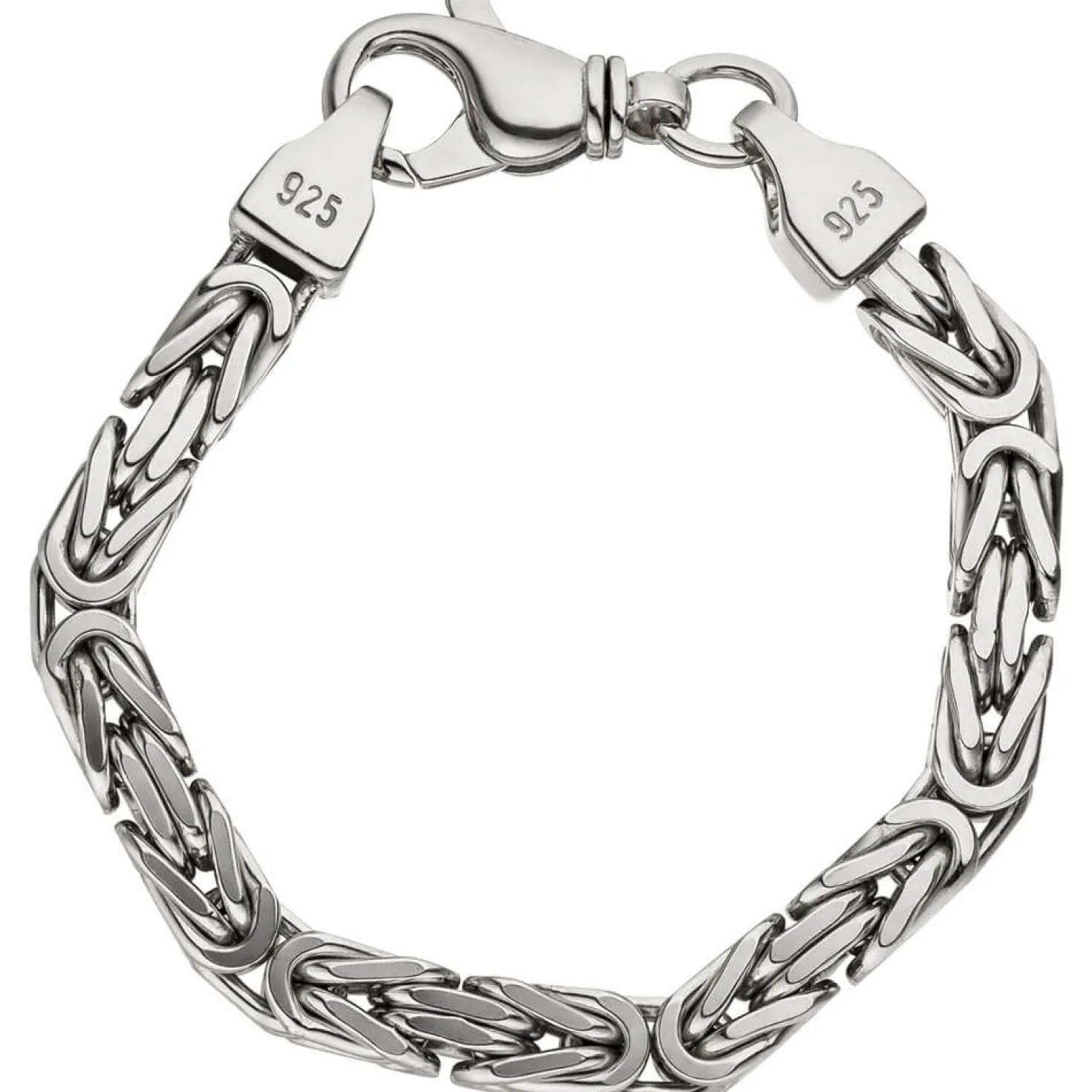 7mm Königsarmband Armband Armschmuck aus 925 Silber 20cm Unisex