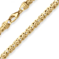 4mm Königskette Goldkette Collier Halskette aus 585 Gold Gelbgold 50cm