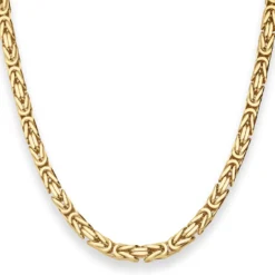 5,6mm Königskette Goldkette Collier Halskette aus 585 Gold Gelbgold 55cm