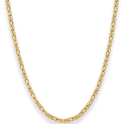 3,2mm Königskette Goldkette Collier Halskette aus 585 Gold Gelbgold 50cm