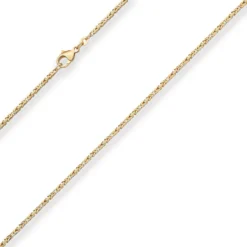 1,8mm Königskette Goldkette Collier Halskette aus 333 Gold Gelbgold 50cm