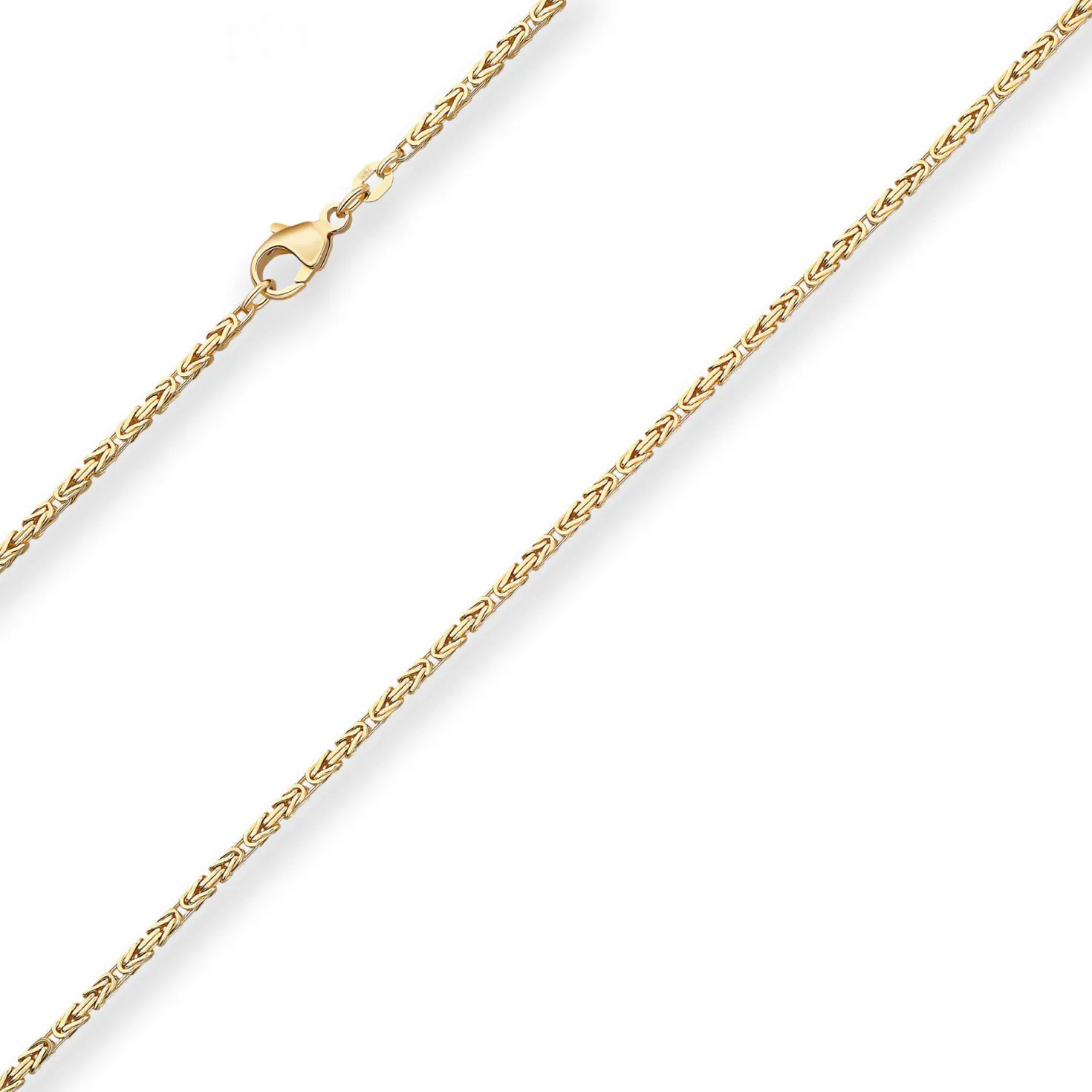 1,8mm Königskette Goldkette Collier Halskette aus 333 Gold Gelbgold 45cm