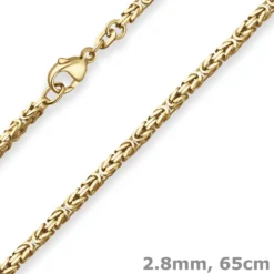 2,8mm Königskette Goldkette Collier Halskette aus 333 Gold Gelbgold 65cm