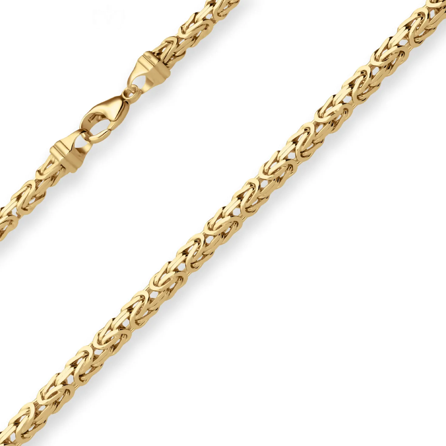 4mm Königskette Goldkette Collier Halskette aus 750 Gold Gelbgold 60cm