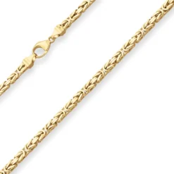 4mm Königskette Goldkette Collier Halskette aus 750 Gold Gelbgold 60cm