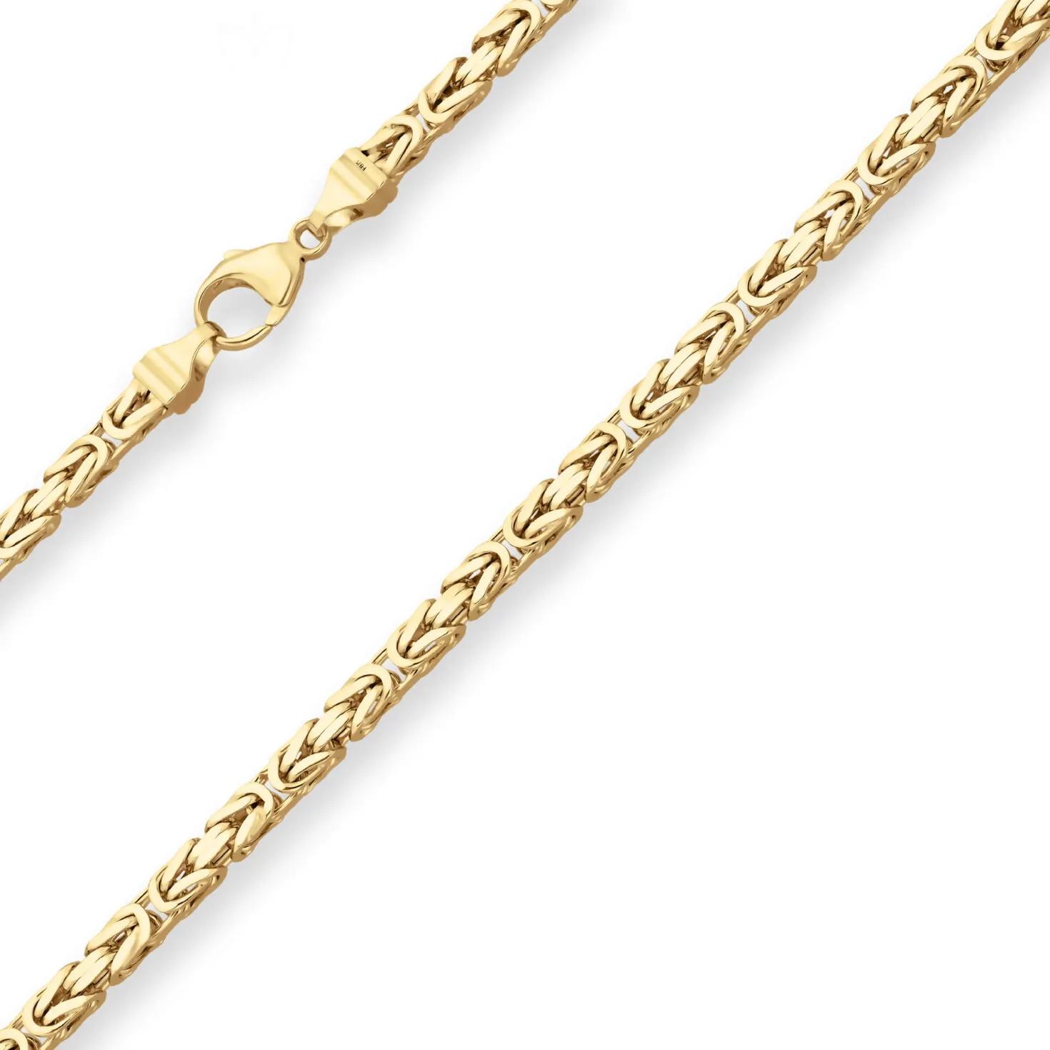 4mm Königskette Goldkette Collier Halskette aus 750 Gold Gelbgold 60cm