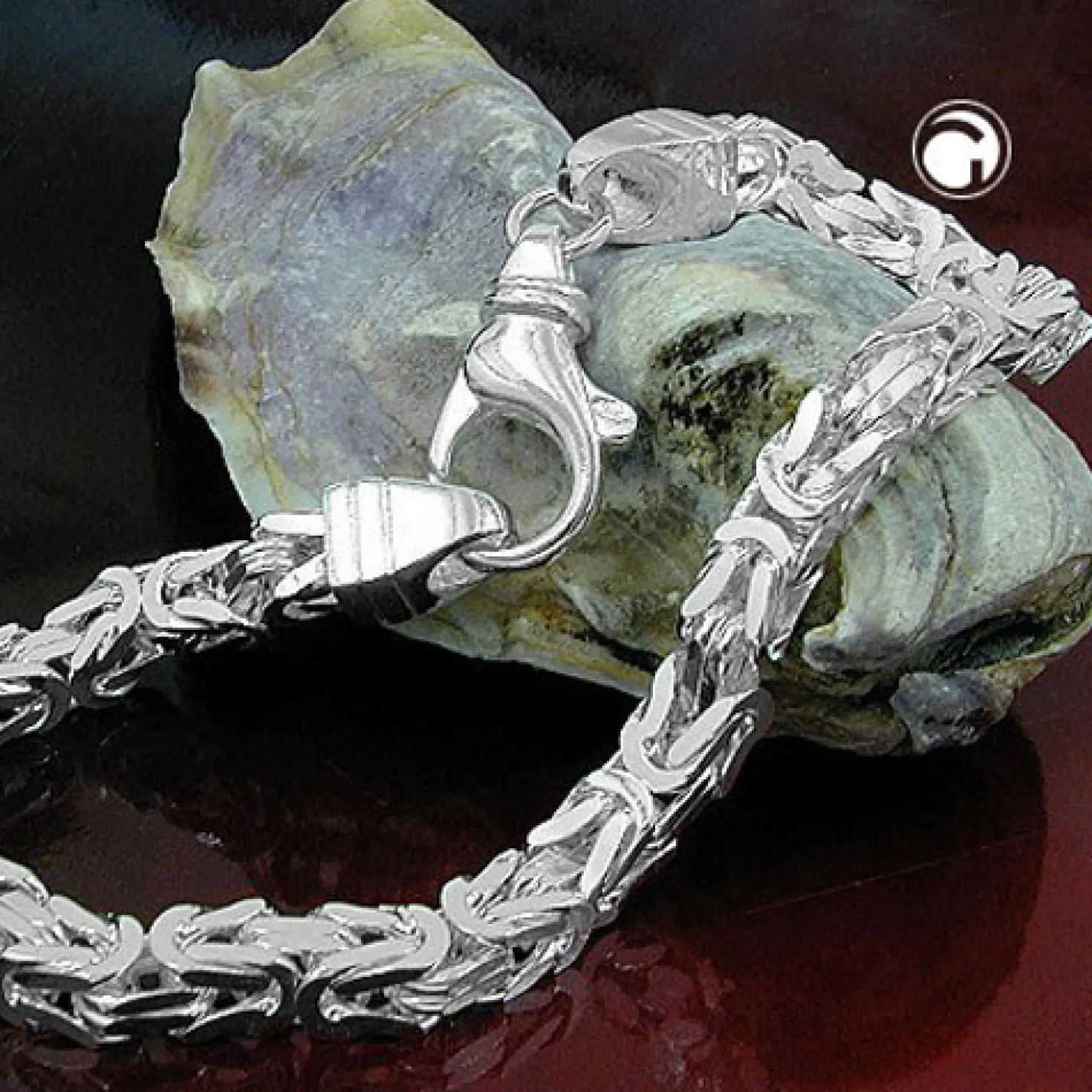 5mm Königskette Halskette Collier aus 925 Silber vierkant 70cm Halsschmuck