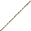 4,5mm Königskette Halskette Kette aus 585 Gold gelb/weiß bicolor 60cm Unisex