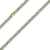 4,5mm Königskette Halskette Kette aus 585 Gold gelb/weiß bicolor 50cm Unisex