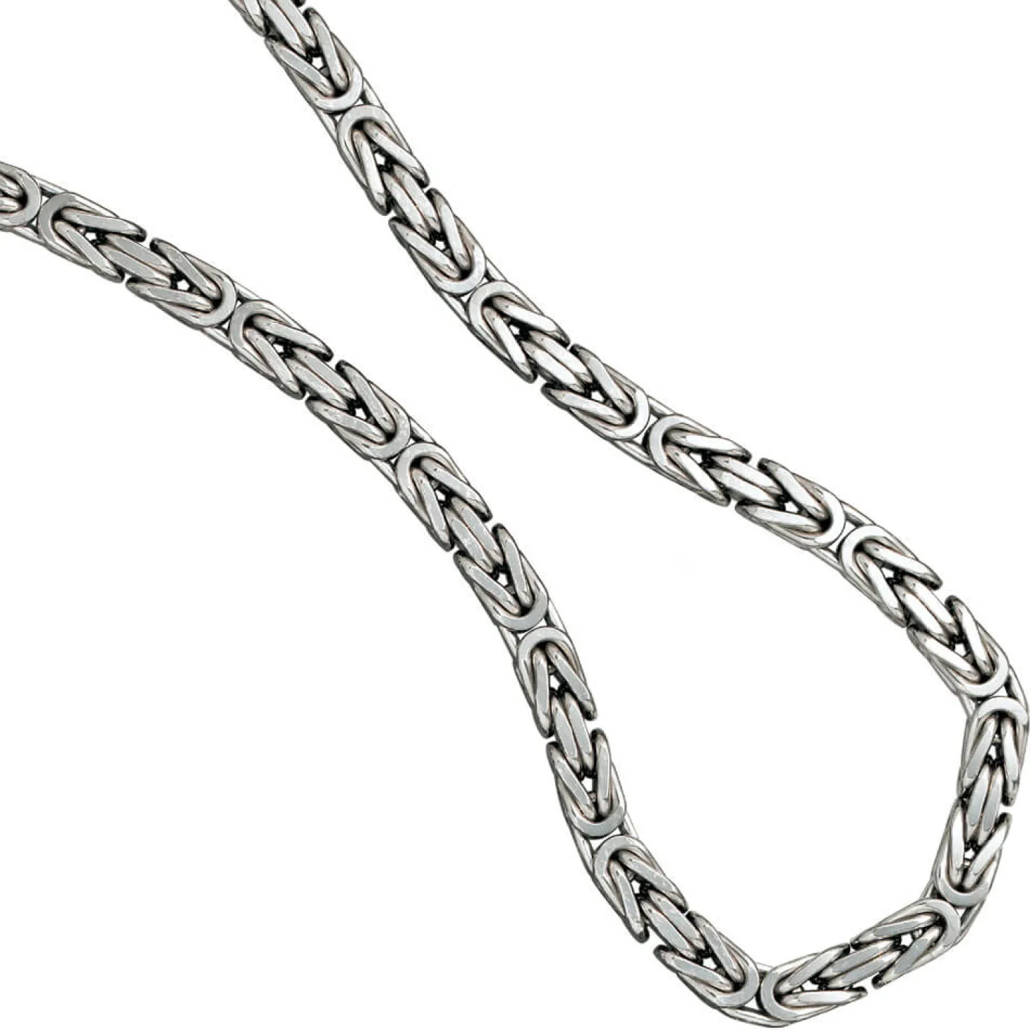 7,2mm Königskette Kette Collier Halsschmuck 925 Silber 60cm Unisex