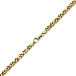 9mm Königskette Kette Halskette aus 585 Gold Gelbgold 65cm Herren