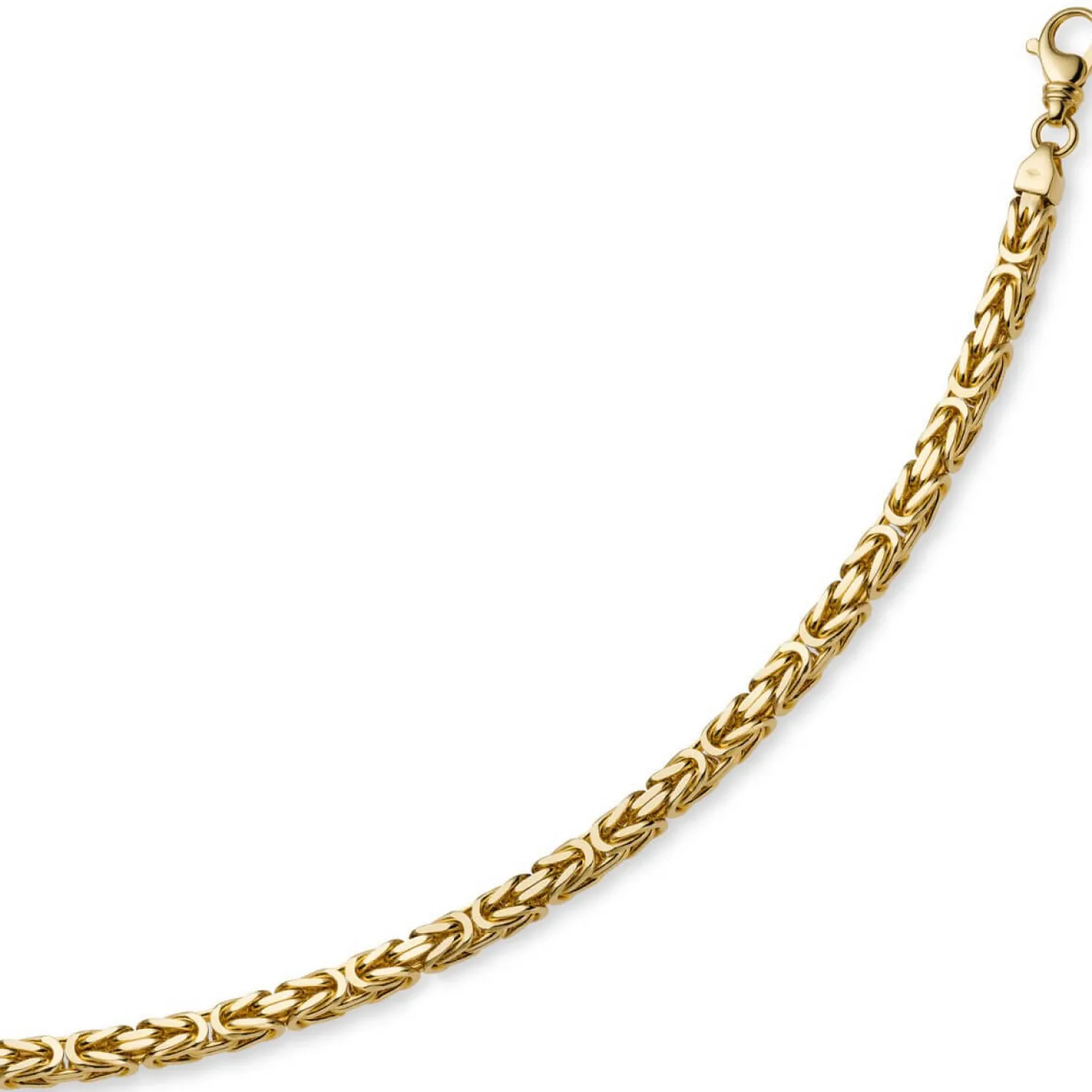 8mm Königskette Kette Halskette aus 750 Gold Gelbgold 70cm Herren