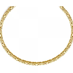 10mm Königskette Kette Halskette aus 585 Gold Gelbgold 70cm Herren