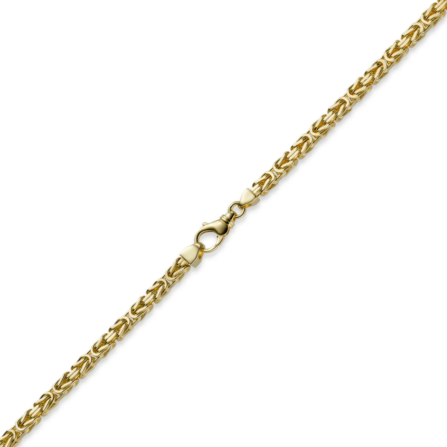 5mm Königskette Kette Halskette aus 750 Gold Gelbgold, 60cm, Herren