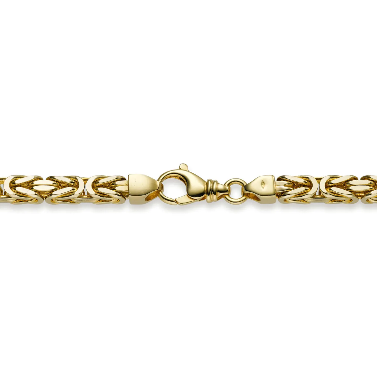 8mm Königskette Kette Halskette aus 750 Gold Gelbgold 65cm Herren