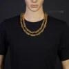 10mm Königskette Kette Halskette aus 585 Gold Gelbgold 65cm Herren