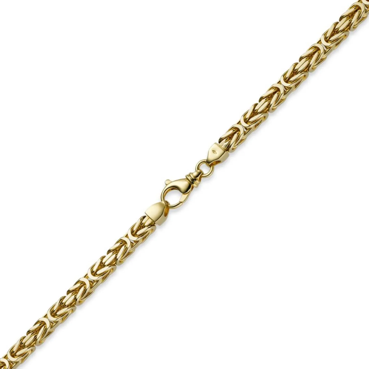 10mm Königskette Kette Halskette aus 585 Gold Gelbgold 65cm Herren