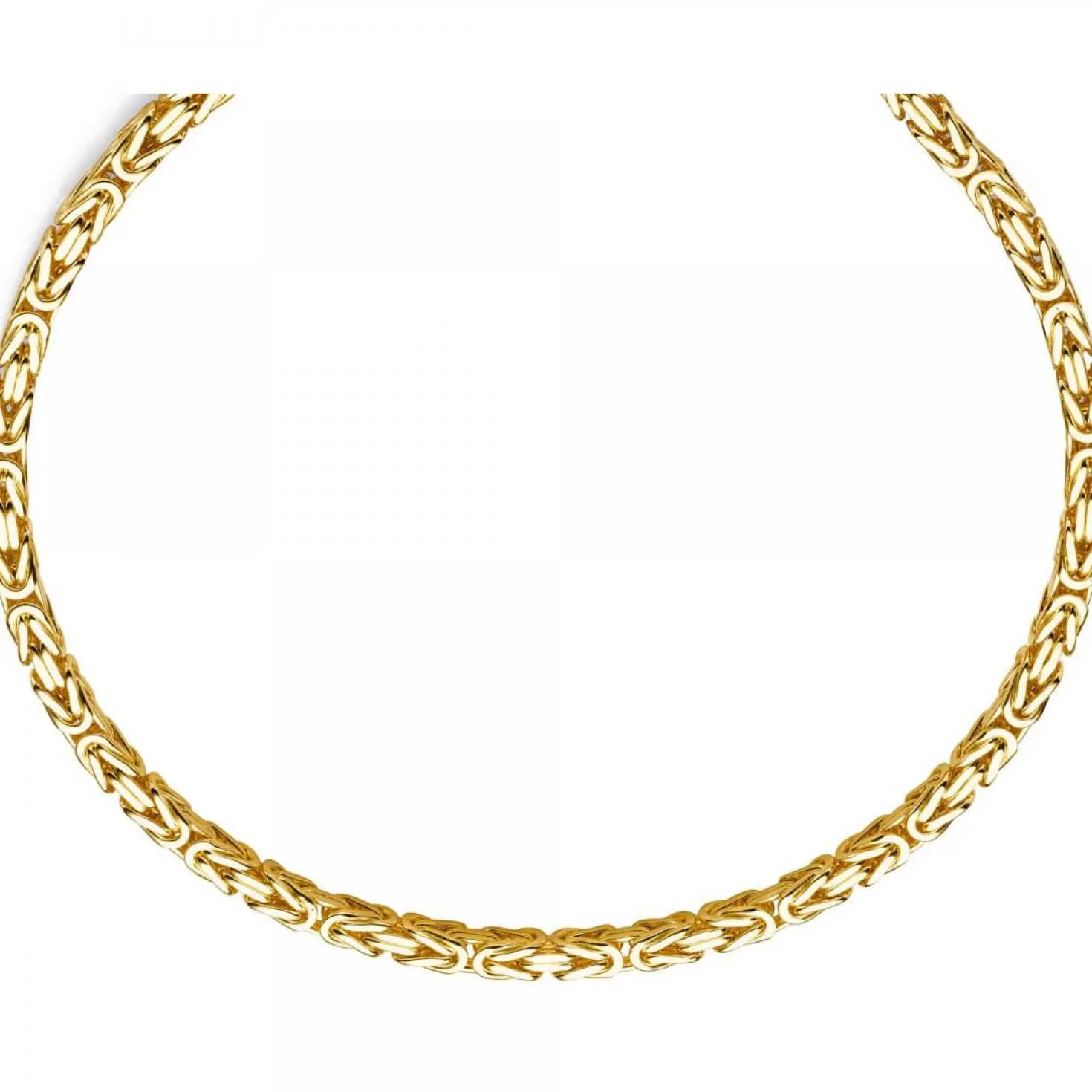 8mm Königskette Kette Halskette aus 585 Gold Gelbgold 70cm Herren