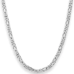 5,1mm Königskette Silberkette Collier Halskette aus 925 Silber 70cm
