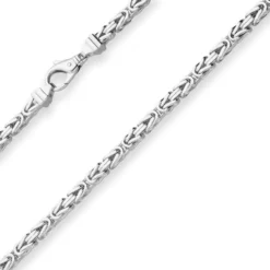 5,1mm Königskette Silberkette Collier Halskette aus 925 Silber 55cm