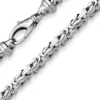 5,6mm Königskette Silberkette Collier Halskette aus 925 Silber rhodiniert 60cm