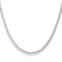 2,8mm Königskette Silberkette Collier Halskette aus 925 Silber 65cm