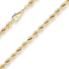 4,4mm Kordelkette Goldkette Collier Halskette aus 585 Gold Gelbgold 42cm
