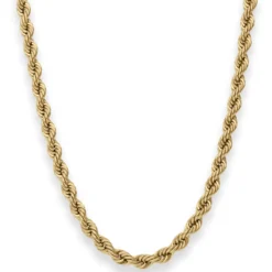 5,4mm Kordelkette Goldkette Collier Halskette aus 333 Gold Gelbgold 45cm