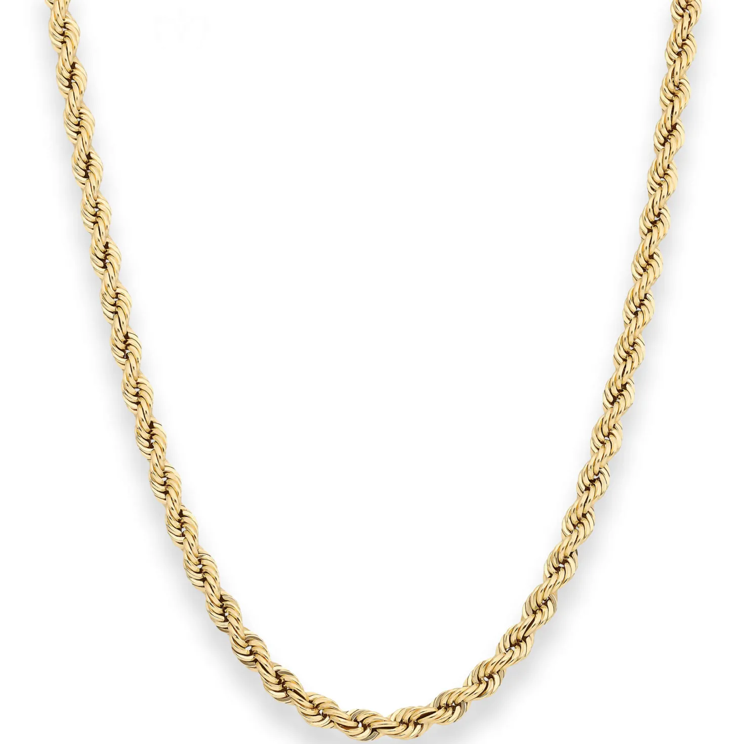 4,4mm Kordelkette Goldkette Collier Halskette aus 585 Gold Gelbgold 45cm