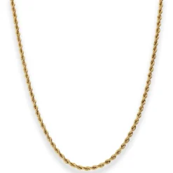 2,8mm Kordelkette Goldkette Collier Halskette aus 585 Gold Gelbgold 50cm