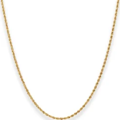 1,4mm Kordelkette massiv Goldkette Collier Halskette aus 750 Gold Gelbgold 42cm