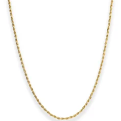 1,8mm Kordelkette massiv Goldkette Collier Halskette aus 750 Gold Gelbgold 50cm