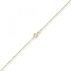 1mm Kugelkette diamantiert Kette Goldkette Halskette aus 750 Gold Gelbgold, 40cm