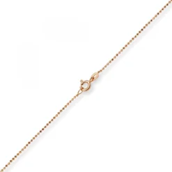 1mm Kugelkette diamantiert Kette Goldkette Halskette aus 585 Gold Rotgold, 42cm