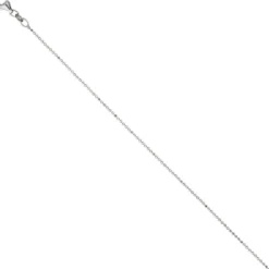 1,2mm Kugelkette diamantiert Kette Halskette Collier aus 925 Silber, 38cm