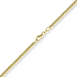 3mm Kugelkette Halskette Collier aus 585 Gold Gelbgold glatt glänzend 50cm