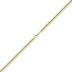 4mm Kugelkette Halskette Collier aus 585 Gold Gelbgold glatt glänzend 45cm