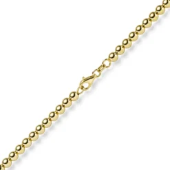 4mm Kugelkette Halskette Collier aus 585 Gold Gelbgold glatt glänzend 45cm