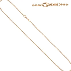 2,0mm Kugelkette Kette Halskette Collier Goldkette 585 Gold Rotgold 50cm