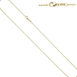 1,5mm Kugelkette Kette Halskette Halsschmuck 585 Gold Gelbgold 42cm