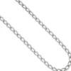 7,3mm Lang-Panzerkette Kette Halskette Silberkette Halsschmuck, 925 Silber, 45cm