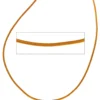 2mm Lederschnur Lederkette aus Leder in curry-Farbe Lederschmuck, 100cm