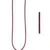 2mm Lederschnur Lederkette aus dunkelrotem Leder Lederschmuck, 100cm