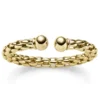 8,5mm Lotus-Armspange offener Armreif aus 585 Gold Gelbgold 58,5x45mm