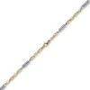 5,5mm Monte Carlo Armband 585 Gold Gelbgold Weißgold massiv bicolor 21cm Herren