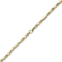 5,5mm Monte Carlo Herren Armband aus 585 Gold Gelbgold massiv 22cm