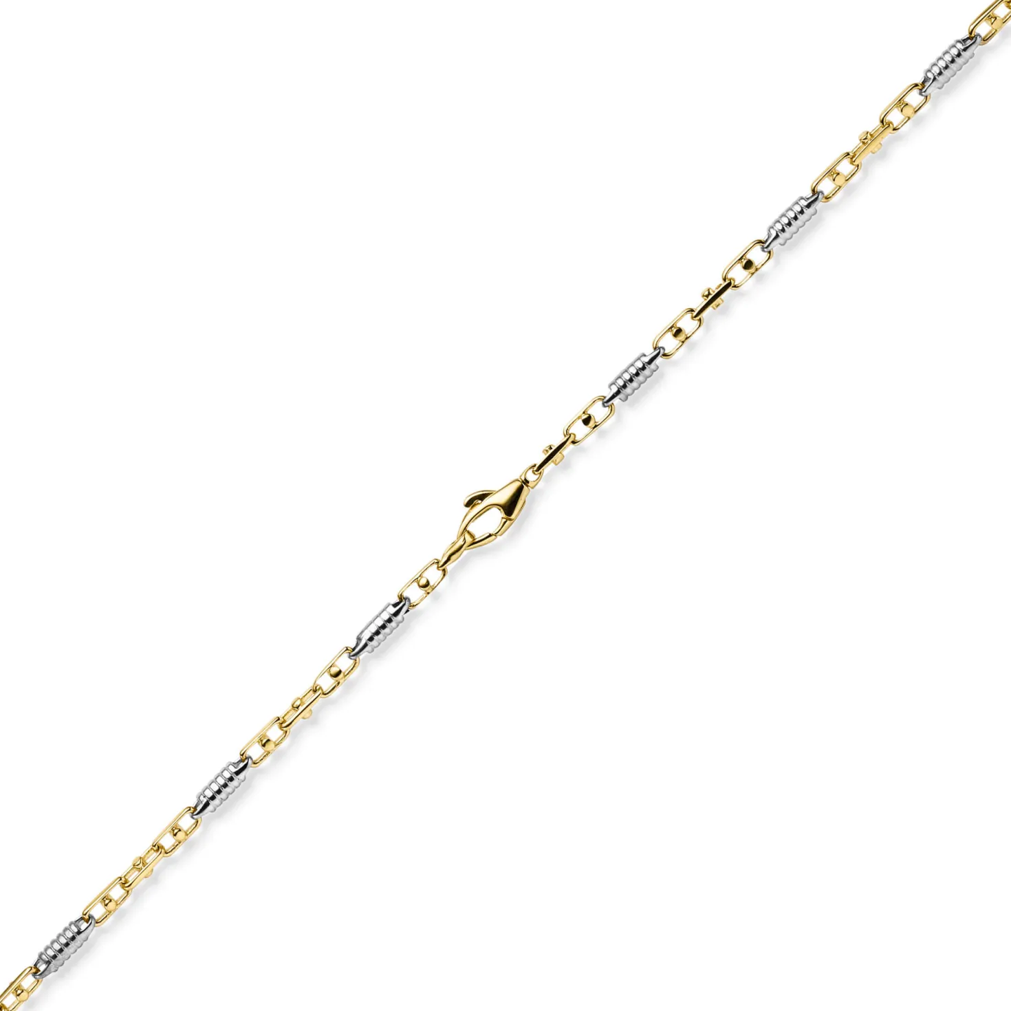 2,5mm Monte Carlo Kette Halskette aus 585 Gold Gelbgold Weißgold massiv 55cm